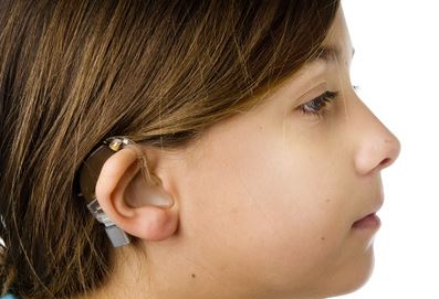 girl with FM receiver