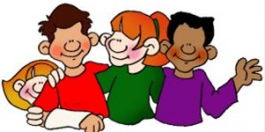kids in a group