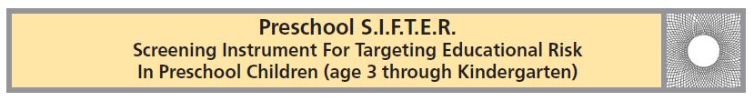 Preschool SIFTER banner