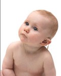 Baby with hearing loss