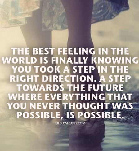 The best feeling quote